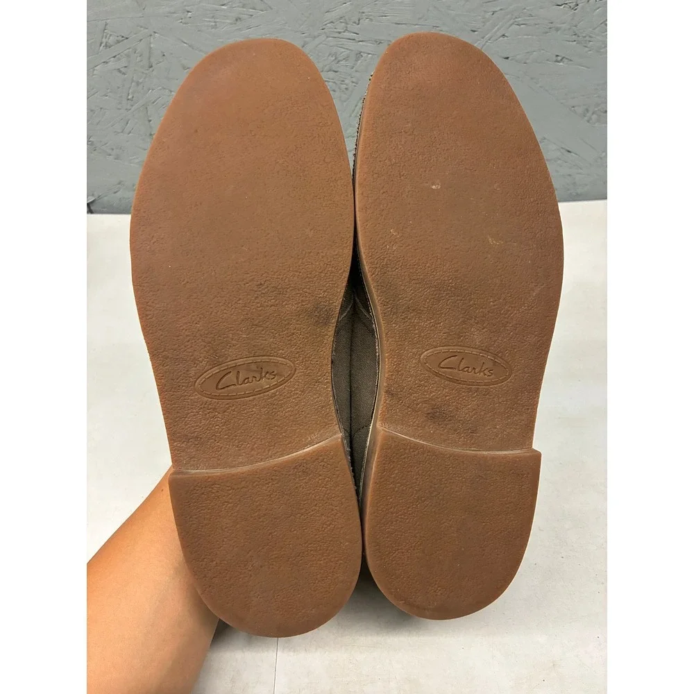 Clarks Bushacre Chukka Boots Mens 11.5 Brown Canvas Casual Ankle Desert Shoes